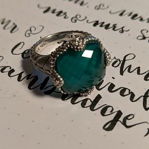 Judith Ripka Green Goddess Doublet Ring